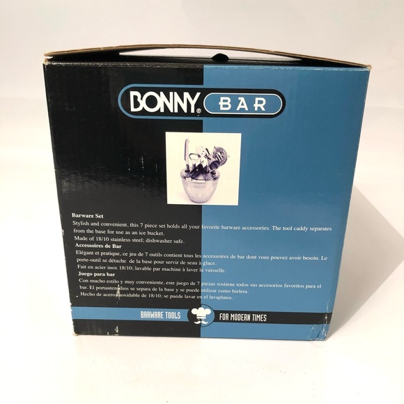 Bonny Bar Perfect Bar Utensils Set NEW in Box - Picture 3 of 12
